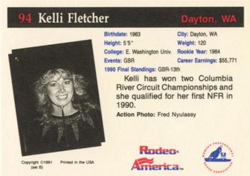 1991 Rodeo America Set B #94 Kelli Fletcher Back